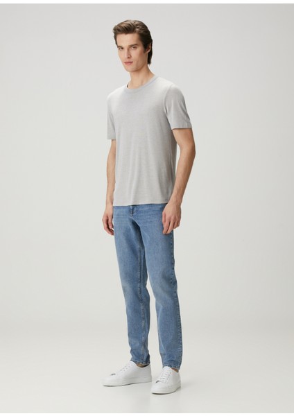 Anemone Gri Basic T-Shirt