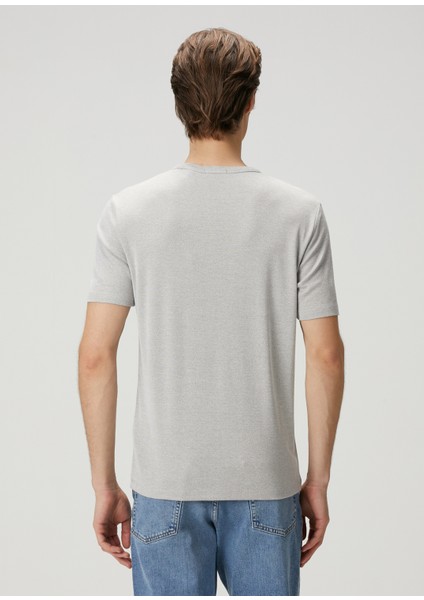 Anemone Gri Basic T-Shirt