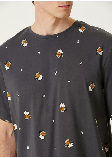 Çok Renkli Baskılı Pijama Seti