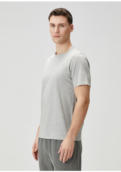 Precise Açık Gri Basic T-Shirt