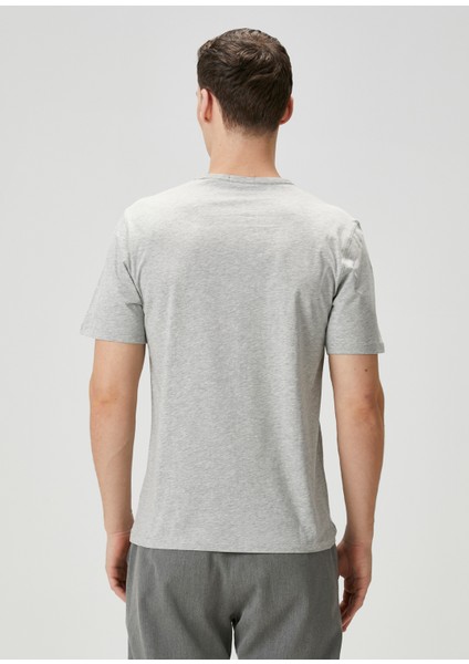 Precise Açık Gri Basic T-Shirt