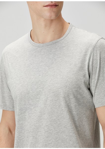 Precise Açık Gri Basic T-Shirt