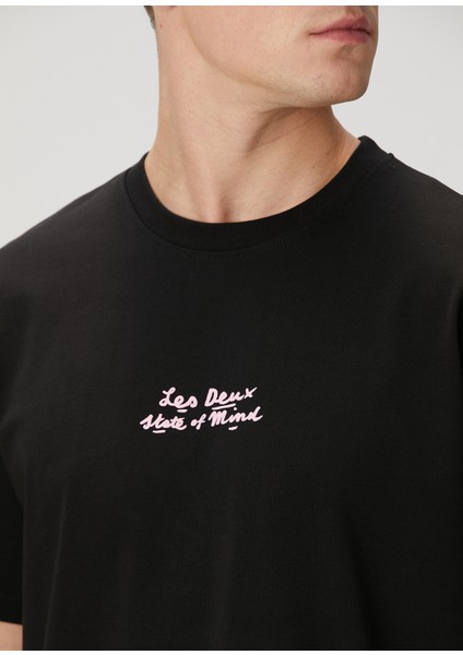 Luca Siyah Logo Baskılı T-Shirt indirimleri