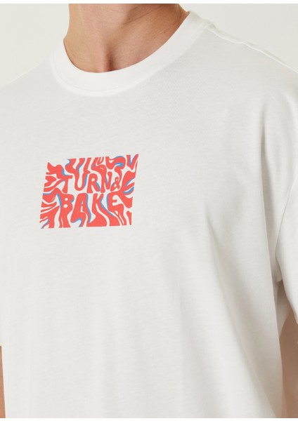 Peace Beyaz Oversized Kısa Kollu Erkek T-Shirt fiyatları