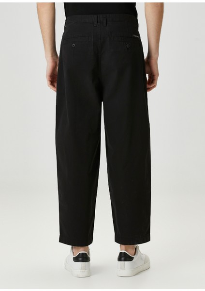 Siyah Cropped Pantolon