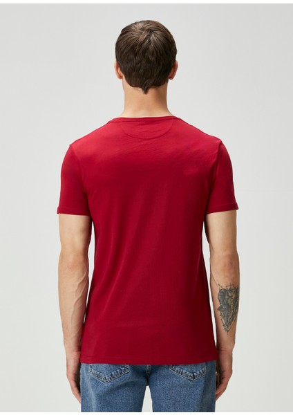 Eighty Five Bordo Baskılı T-Shirt fırsatları