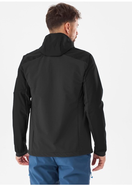 White Softshell Siyah Erkek Spor Ceket