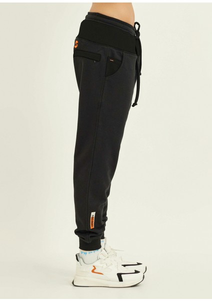 Rebu Jogger Siyah Unisex Eşofman Altı