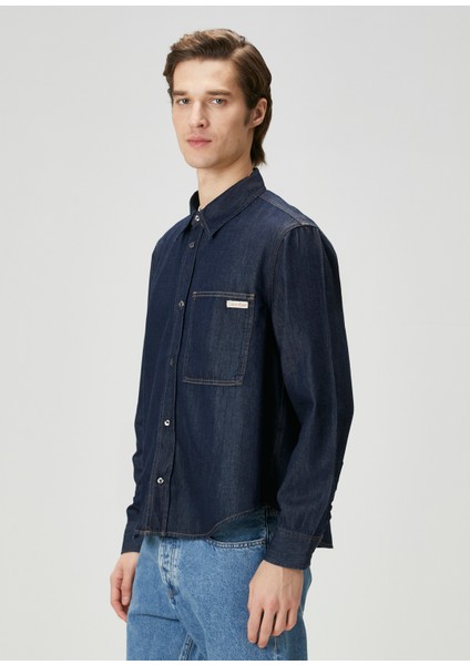 Lacivert Denim Gömlek