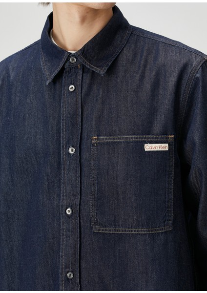Lacivert Denim Gömlek