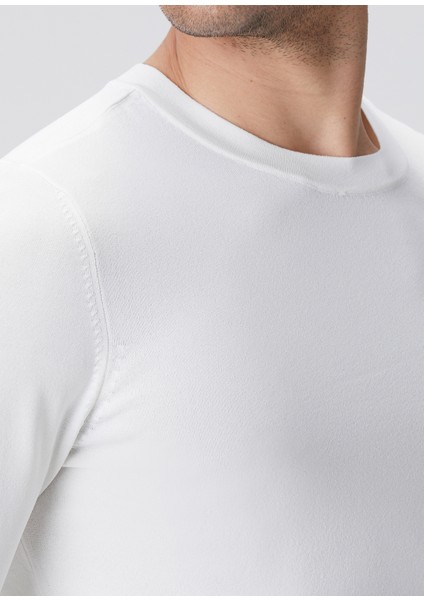 N-Tech Kırık Beyaz Basic Triko