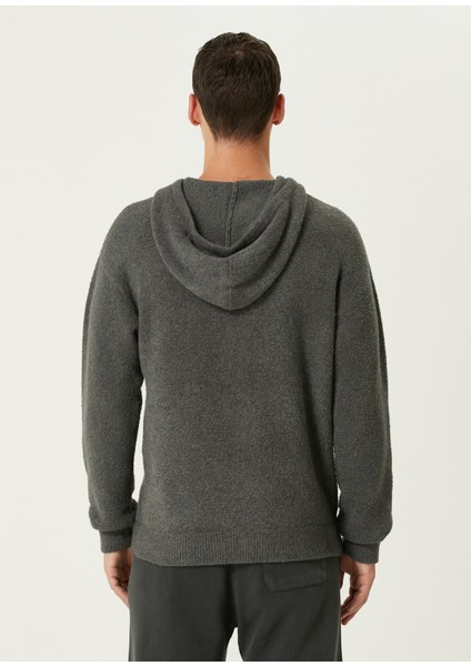 Blimy Koyu Gri Kapüşonlu Sweatshirt