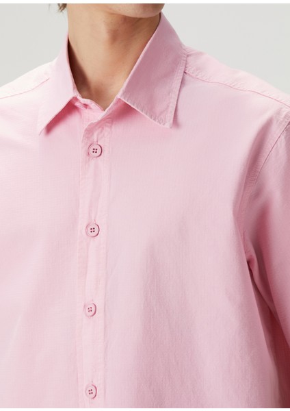 Pembe Kısa Kollu Gömlek