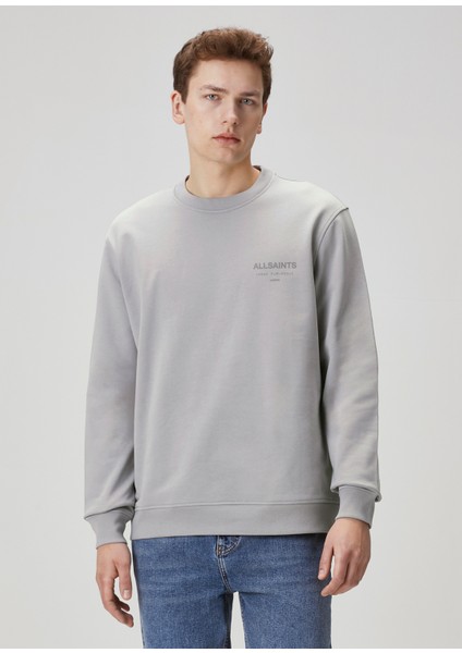 Relaxed Fit Underground Logo Baskılı Sweatshirt