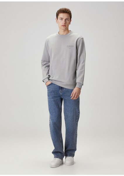 Relaxed Fit Underground Logo Baskılı Sweatshirt fiyatları