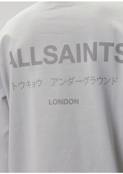 Relaxed Fit Underground Logo Baskılı Sweatshirt