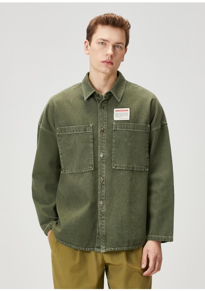 Haki Denim Gömlek