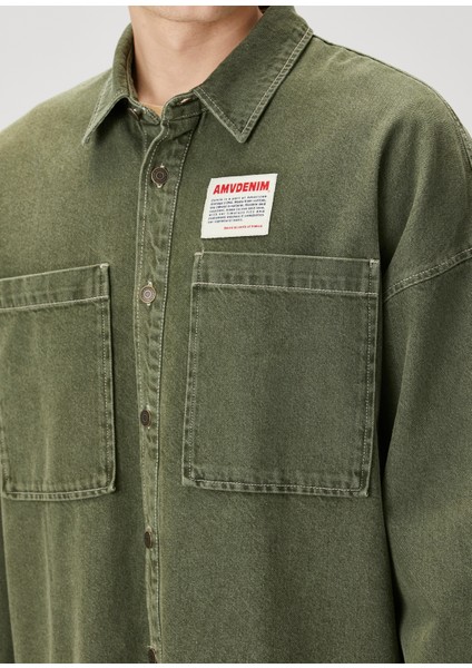 Haki Denim Gömlek