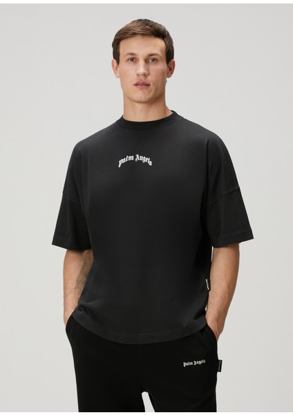 Siyah Logo Baskılı T-Shirt