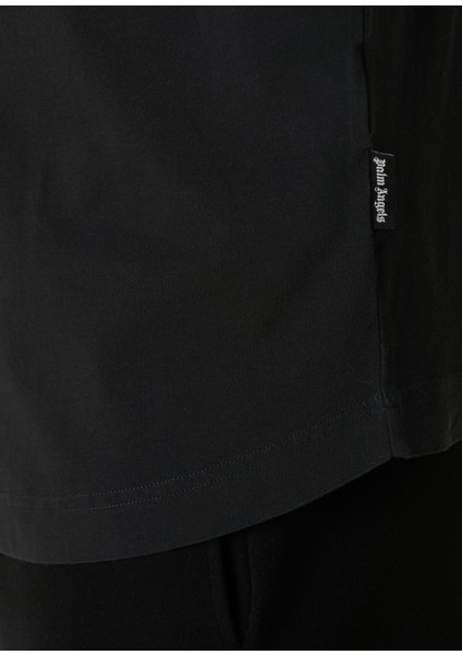 Siyah Logo Baskılı T-Shirt
