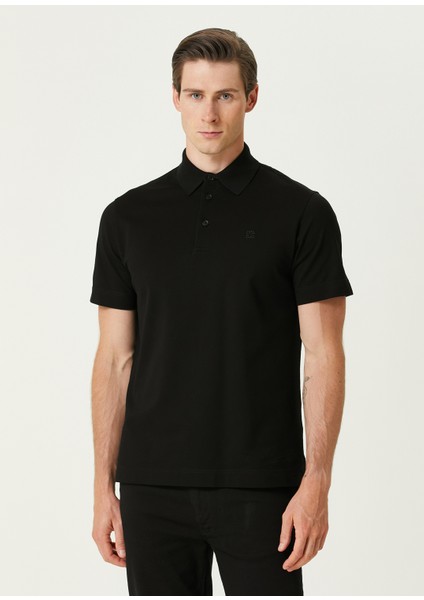 Classic Fit Siyah Polo Yaka T-Shirt