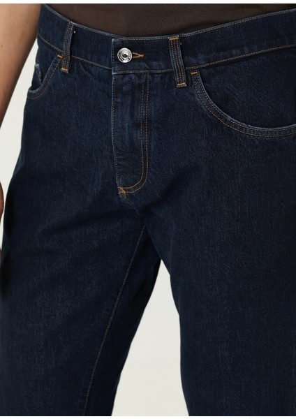 Lacivert Garni Detaylı Jean Pantolon fırsatları