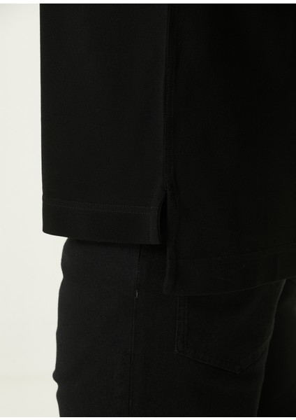 Classic Fit Siyah Polo Yaka T-Shirt