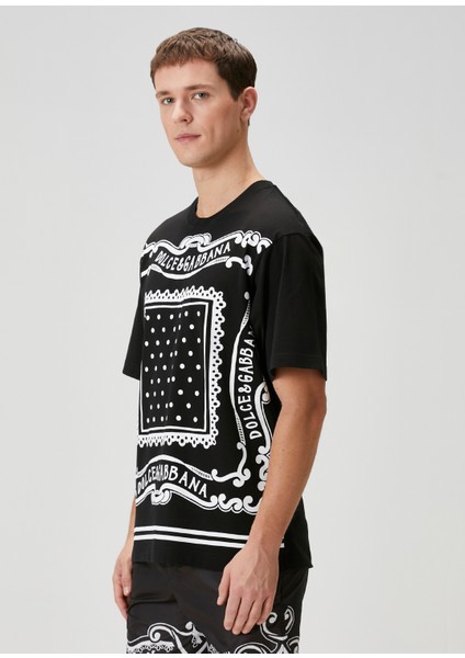 Siyah Logo Baskılı T-Shirt modelleri