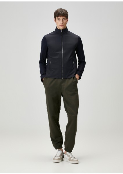 Relaxed Fit Lacivert Yün Ceket