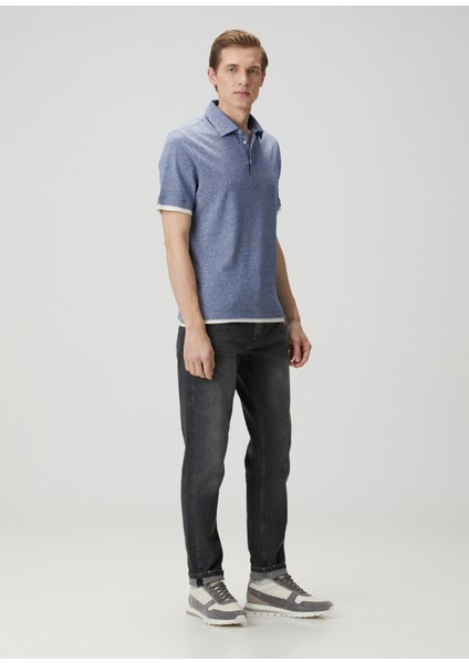 Mavi Polo Yaka Keten T-Shirt fiyatları