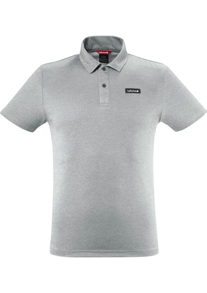 LFV12268 4809 Shift Polo Yaka Gri Erkek T-Shirt