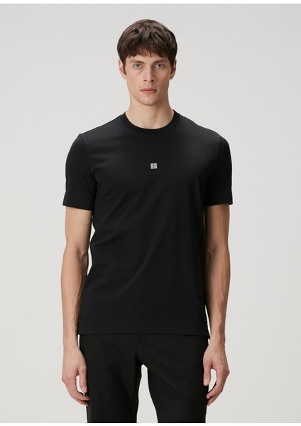 Slim Fit 4g Siyah T-Shirt
