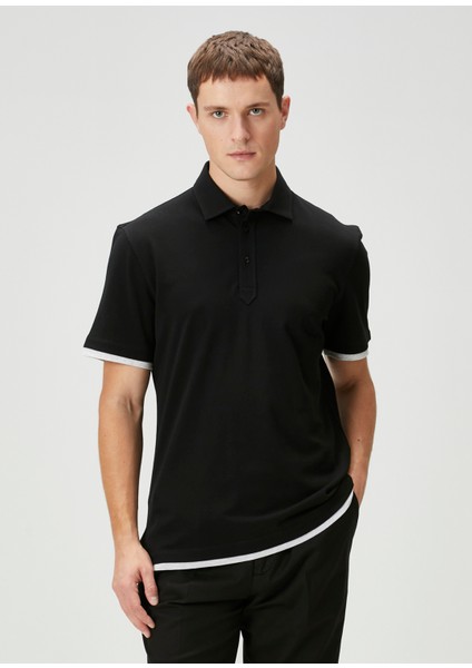 Siyah Polo Yaka T-Shirt