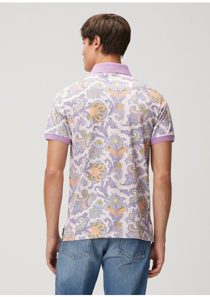 Pembe Polo Yaka Etnik Desenli T-Shirt fırsatları