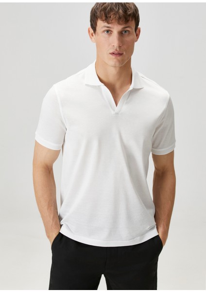 Beyaz Polo T-Shirt