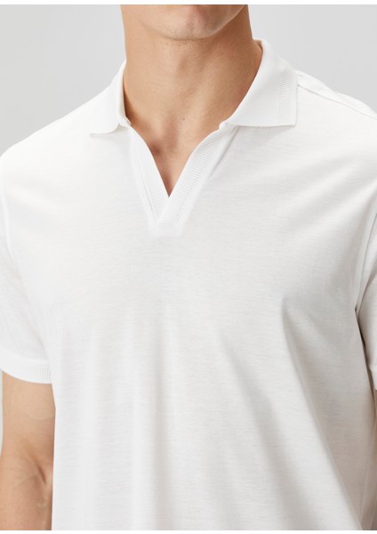 Beyaz Polo T-Shirt