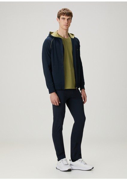 Mavi Kapüşonlu Sweatshirt