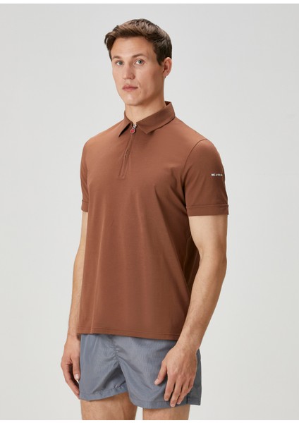 Kahverengi Polo Yaka T-Shirt modelleri