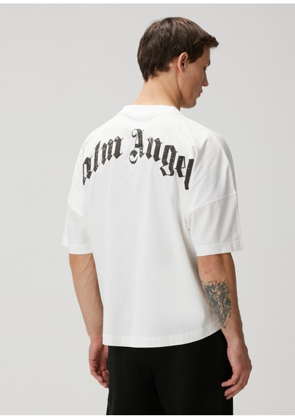 Beyaz Logo Baskılı T-Shirt fırsatları