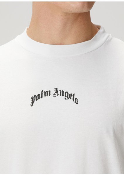 Beyaz Logo Baskılı T-Shirt indirimleri