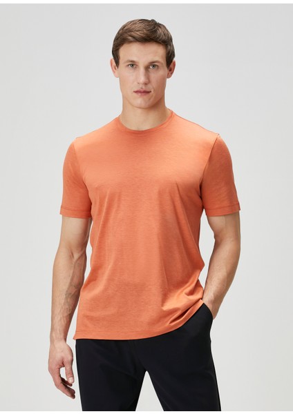 James Turuncu Ipek T-Shirt