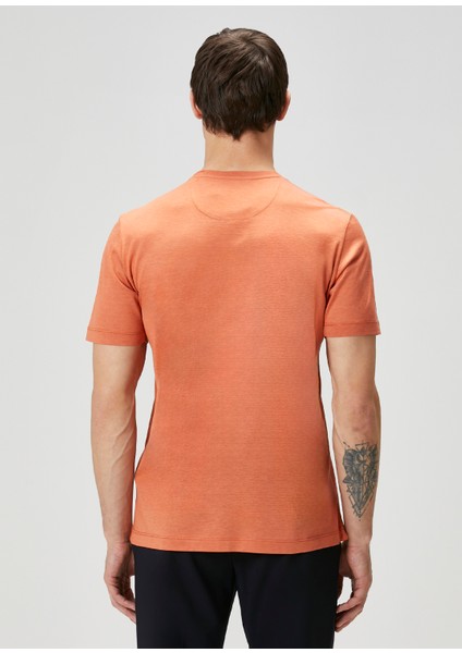 James Turuncu Ipek T-Shirt