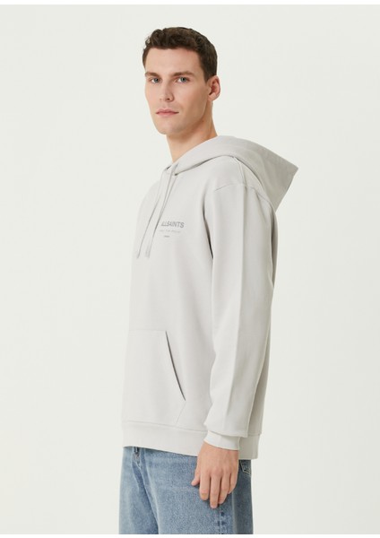 Gri Kapüşonlu Organik Pamuk Sweatshirt modelleri