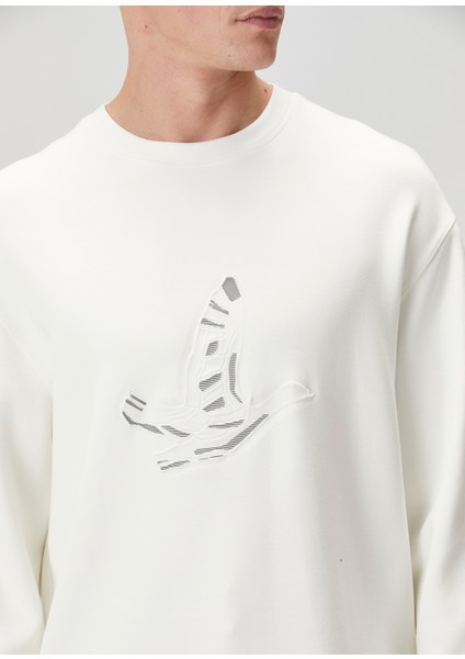 Kırık Beyaz Sweatshirt