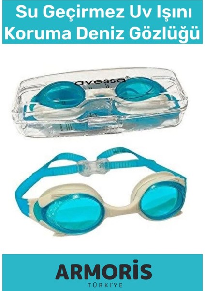 Çocuklar Için Renkli, Ayarlanabilir, Su Geçirmez, Uv Korumalı Deniz Gözlüğü