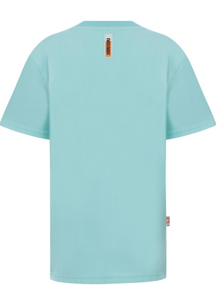 Uru City Regular Fit Turkuaz Logo Baskılı T-Shirt fırsatları