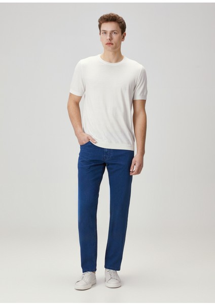Costantino Koyu Lacivert Jean Pantolon