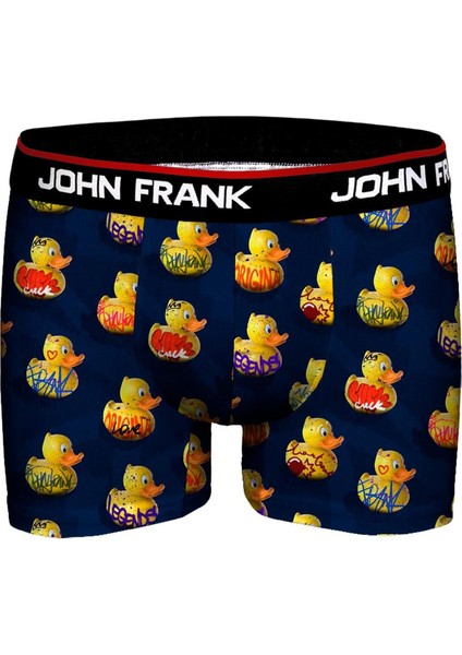 Colorblocked Baskılı Boxer