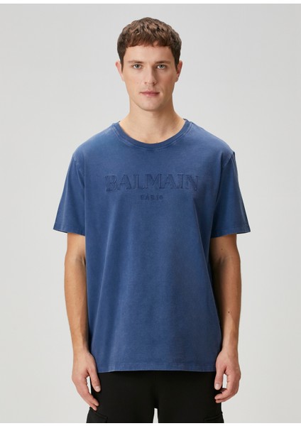 Mavi Logo Nakışlı T-Shirt