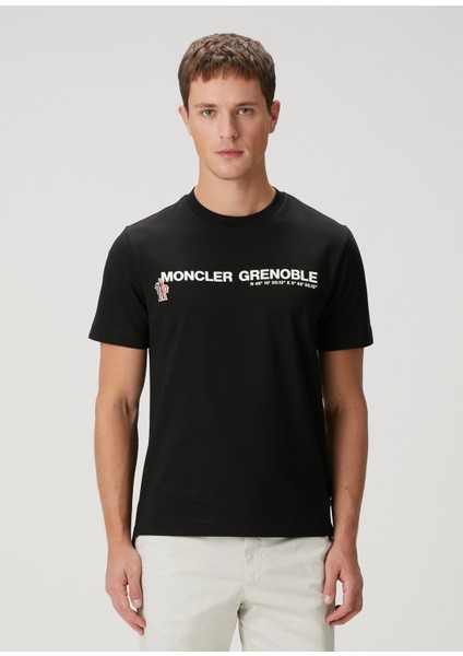 Siyah Logo Baskılı T-Shirt